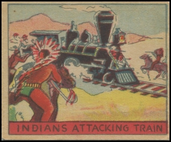 235 Indians Attacking Train